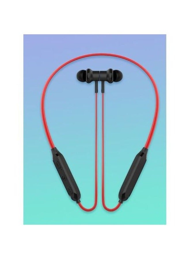 Celebrat A19 Bluetooth Wireless Neckband Sport Earphones - Red - Image 4
