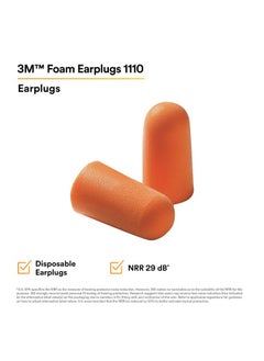 3M 3M 1100 Ear Plug Un-Corded, Extra Soft, Reusable Earbuds Noise Cancellation, Soundproof Earplug Use For Underwater, Meditation, Study, Flight Travel, Sleeping, Sound Block Up To 29 Db (Pack of 10)  - Image 2
