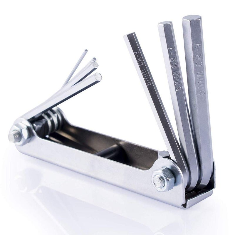 kytaste Folding Metric Hex Socket Driver Allen Key 8 Pieces - Image 1