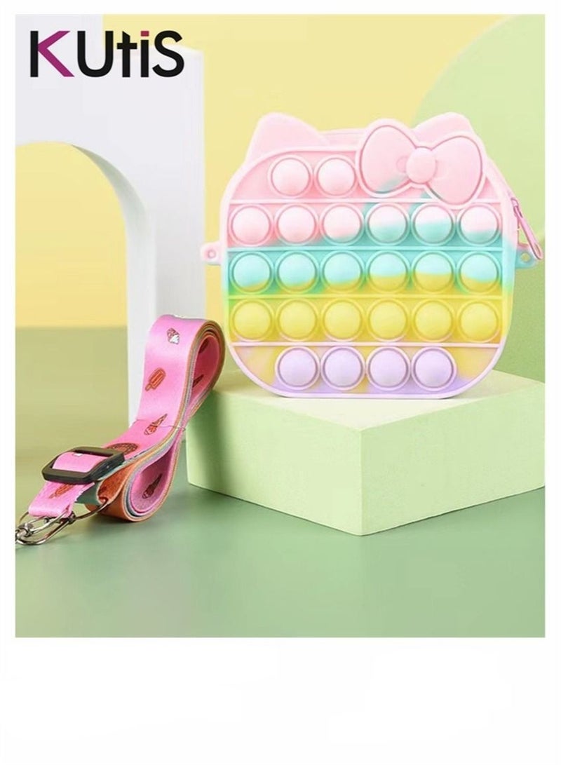 كوتيس حقيبة مربعة بوب بوب برسومات كرتونية برسومات كرتونية متعدد الألوان - Image 1