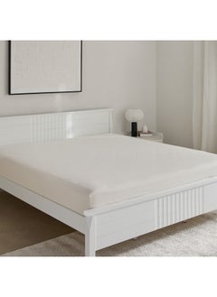 Home Box Hamilton Satin Striped Super King Fitted Sheet 200 x 36 x 200 cm  - Image 1