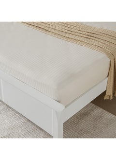 Home Box Hamilton Satin Striped Super King Fitted Sheet 200 x 36 x 200 cm  - Image 2