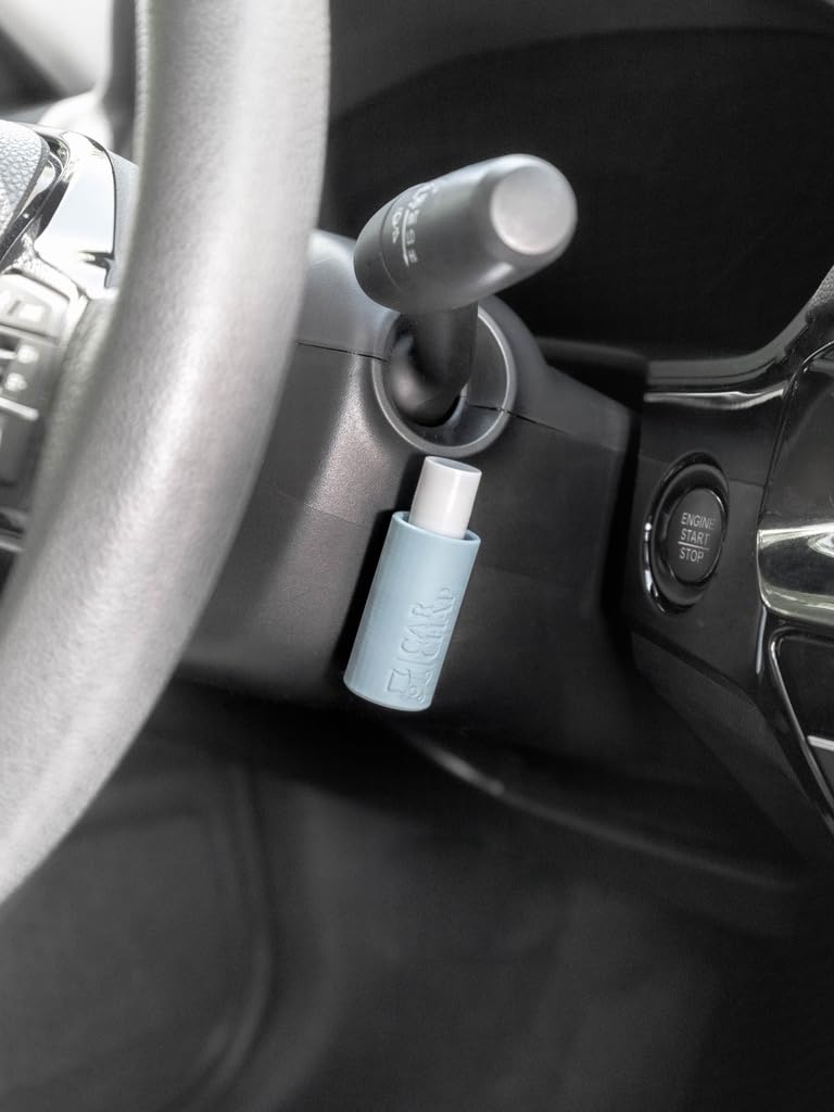 Car Chap Carchap Lip Balm Holder [The Original]  Chapstick Holder For Car  Mess Free In Heat. Featured In Car And Driver. Usa Made  Patent Pending. Interior Accessories For Women And Men [Blue] - Image 3