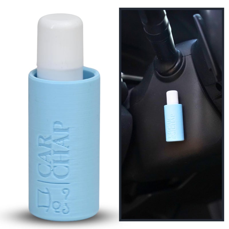 Car Chap Carchap Lip Balm Holder [The Original]  Chapstick Holder For Car  Mess Free In Heat. Featured In Car And Driver. Usa Made  Patent Pending. Interior Accessories For Women And Men [Blue] - Image 1