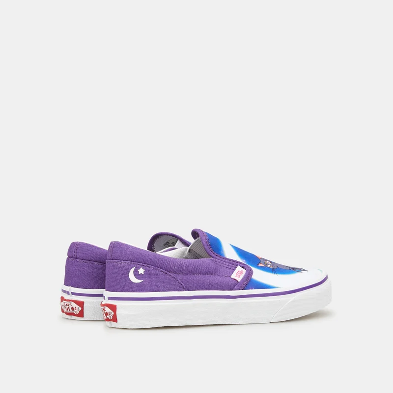 VANS Kids' Pretty Guardian Sailor Moon Classic Slip-On Shoe (Younger Kids)