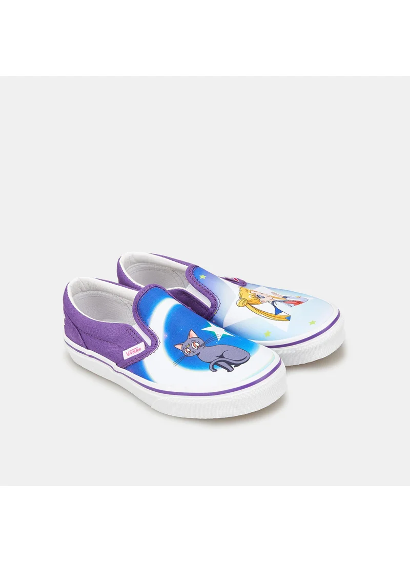 VANS Kids' Pretty Guardian Sailor Moon Classic Slip-On Shoe (Younger Kids)