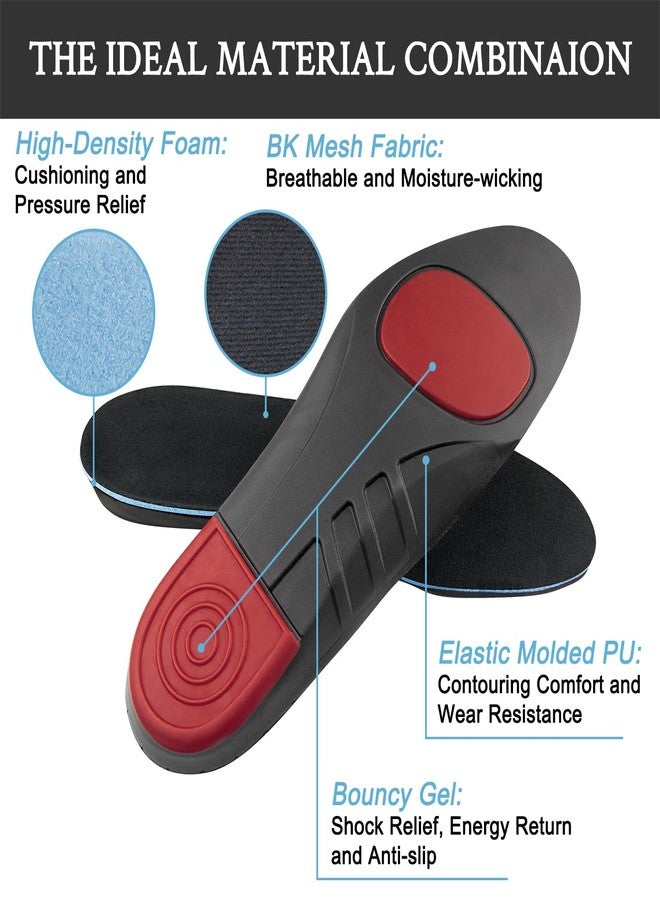 Endoto Insoles for Wolverine Work Boots, Replacement Insole Inserts for Men Shoes(Size:US Men9-EU42) - Image 3