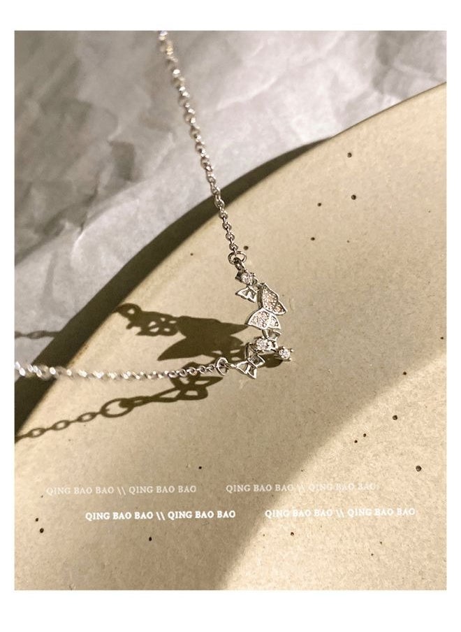 Ocean - Butterfly pendant design with a collarbone necklace - Image 1