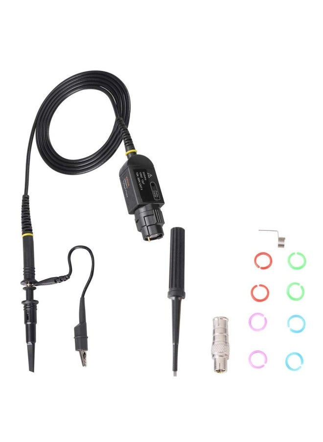 silvercnc - Oscilloscope Passive Probe, 1pcs 500Mhz Oscilloscope Scope Test Probe Clip BNC P6500 10X Black - Image 1
