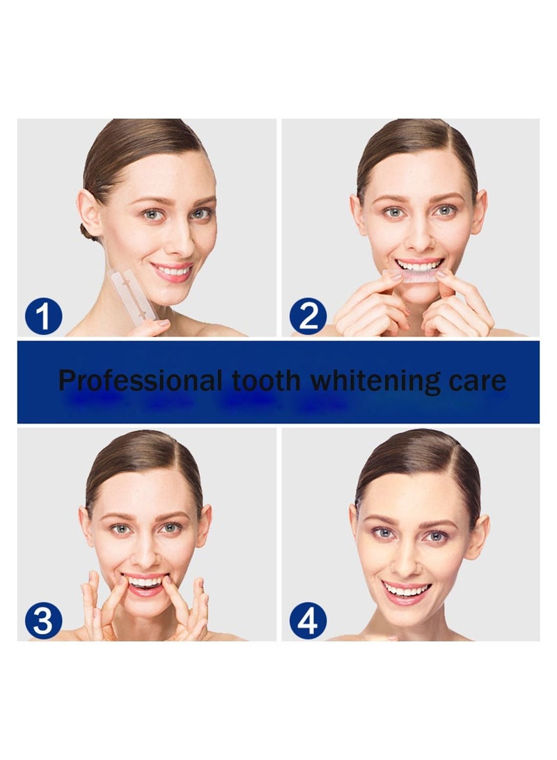 VILILY 56 Pcs 3D White Teeth Whitening Strip Dental Whitening Kit 100% Genuine Branded for Express Fast Result Treatments Professional Whitener Enamel & Stains Removal | Unisex 28 Pairs - Image 4