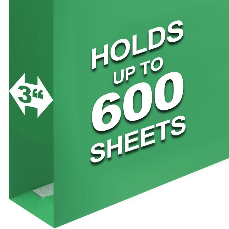 HERKKA Extra Capacity Legal Size Hanging File Folders, 30 Pack Reinforced Legal Size Hanging Folders with Heavy Duty 3 Inch Expansion, Designed for Bulky Files, Medical Charts, Assorted Colors - Image 4