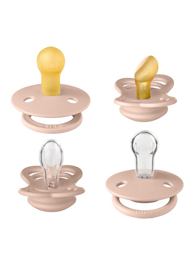 بيبس مجموعة صندوق تجربة الطفل، لهايات أطفال، بشرة حساسة، ناعمة، مرنة، للأطفال حتى  أشهر، خالية من البيسفينول أ، عبوة من  لهايات، مقاس ، لون بلش - Image 1