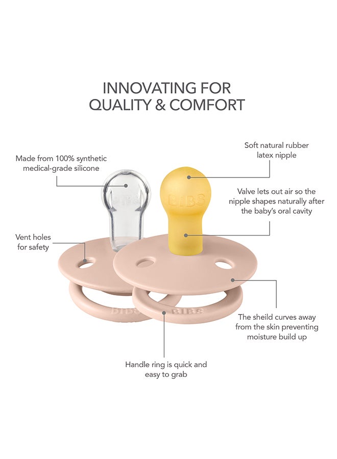 بيبس مجموعة صندوق تجربة الطفل، لهايات أطفال، بشرة حساسة، ناعمة، مرنة، للأطفال حتى  أشهر، خالية من البيسفينول أ، عبوة من  لهايات، مقاس ، لون بلش - Image 3