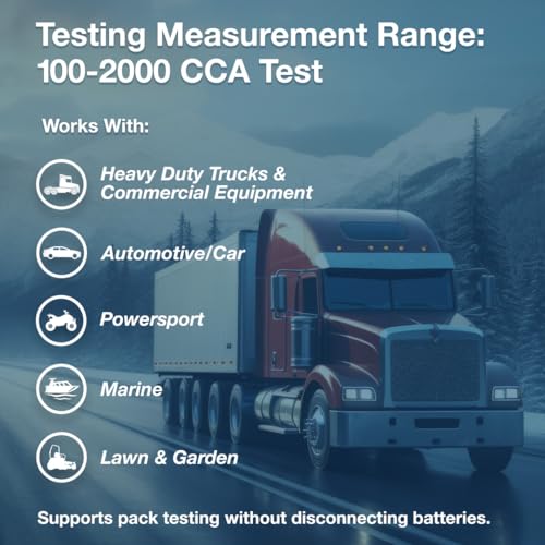 Midtronics ميدترونيكس - محلل بطارية ونظام كهربائي ثقيل 6 فولت و 12 فولت مع طابعة - MDX 700P HD - اختبار حزمة ثقيلة لتطبيقات الأسطول من 12 فولت إلى 24 فولت - Image 5