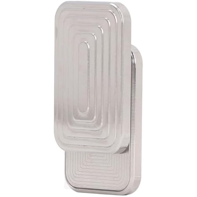 BusoTh Metal Slider Toy,Magnet Push Hand Slider,Stainless Steel Stress Anxiety Relief Toy withSliding,Stress Relief,Compact Size,Exquisite Craftsmanship,Includes Sticker,for Adult - Image 1