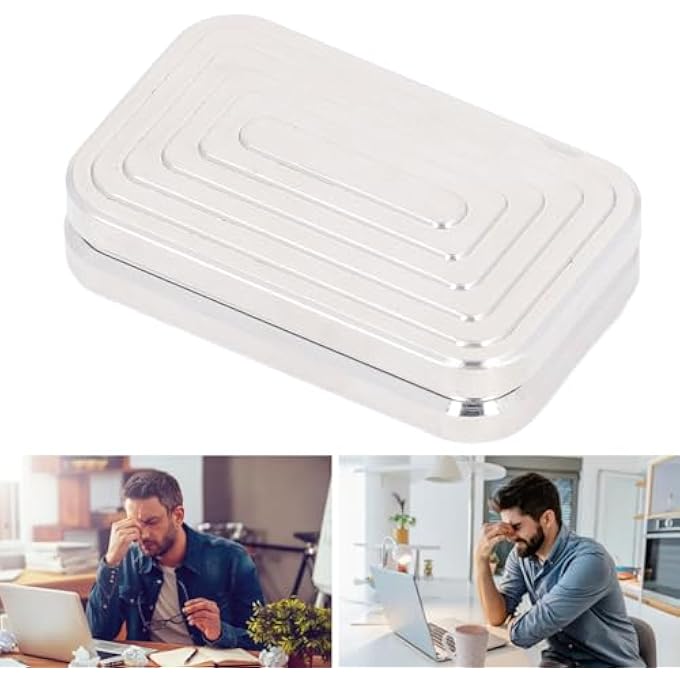 BusoTh Metal Slider Toy,Magnet Push Hand Slider,Stainless Steel Stress Anxiety Relief Toy withSliding,Stress Relief,Compact Size,Exquisite Craftsmanship,Includes Sticker,for Adult - Image 5