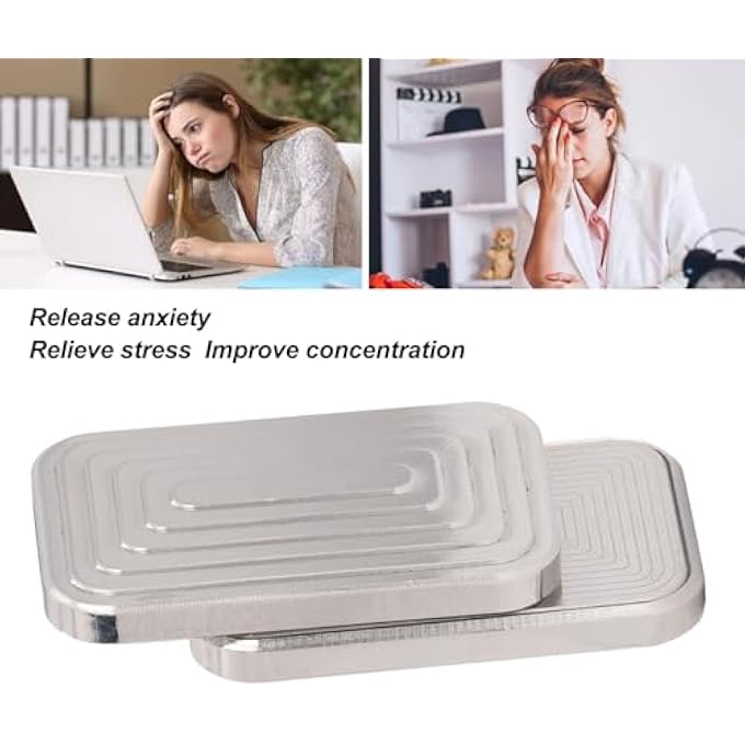 BusoTh Metal Slider Toy,Magnet Push Hand Slider,Stainless Steel Stress Anxiety Relief Toy withSliding,Stress Relief,Compact Size,Exquisite Craftsmanship,Includes Sticker,for Adult - Image 3