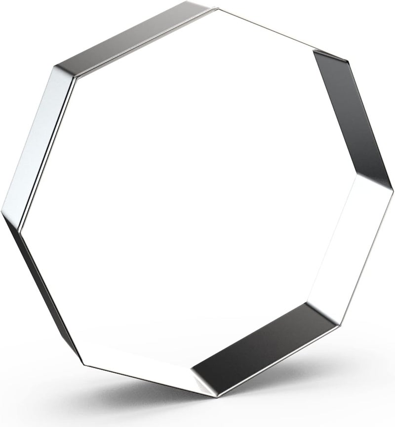 QAAQS Octagon Cookie Cutter Set for Baking - 5 Inch, 4 Inch, 3 Inch, 2 Inch - Geometric Polygon Frame Plaque Cookie Cutters Shapes Molds - Stainless Steel - Image 4