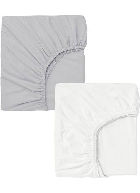 Cotenconcept 2 Pieces 65X95 cm Mother's Side Elastic Combed Cotton Fabric Baby Bedsheet  - Image 1