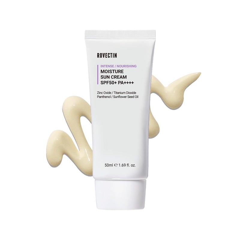 Rovectin Skin Essentials Deep Moisture UV Protector SPF50 PA 50ml Cream Korean Skin Care Product For Women Men - Image 1