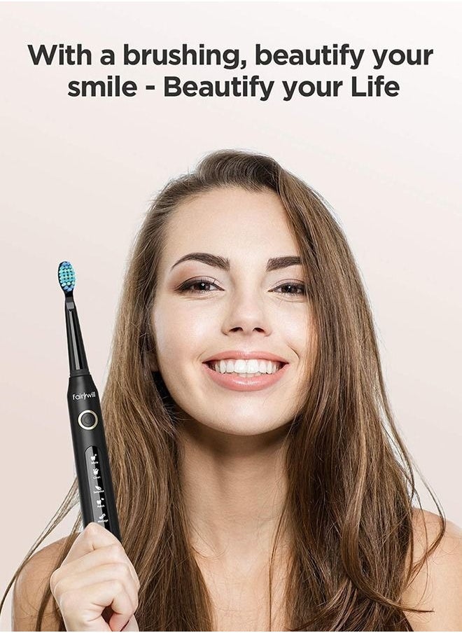 Fairywill Portable Cordless Water Flosser & Electric Toothbrush Combo Black - Image 2