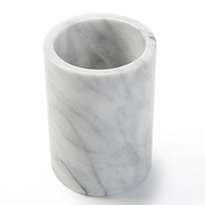 American Metalcraft - MWC57WHITE MWC57 Tabletop Marble Wine Cooler, White, 5-Inch Diameter