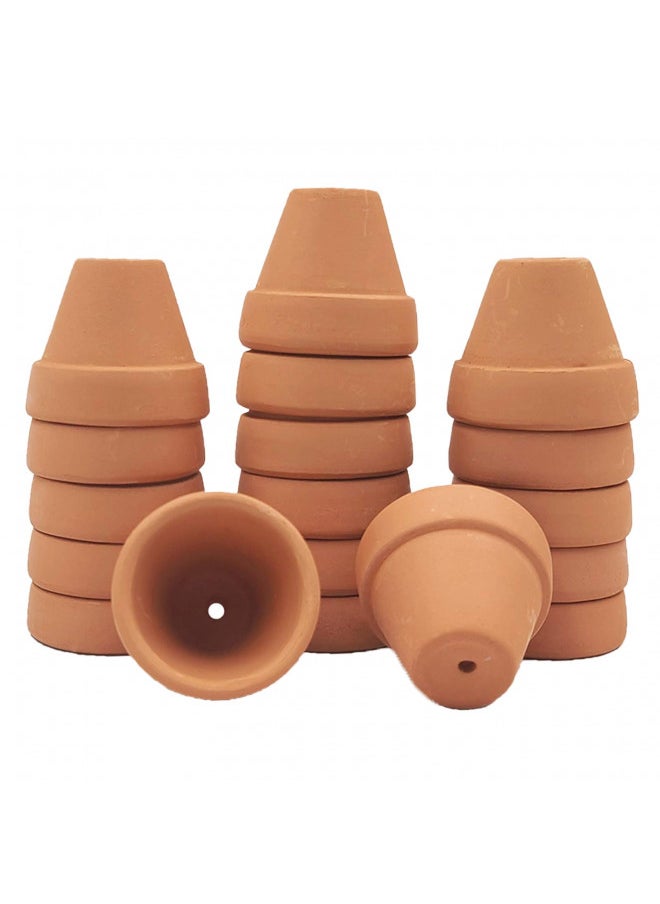 Yishang Mini Terracotta Pots with Drainage Holes - 1.2 inches Succulent Cactus Nursery Planter,Tiny Clay Nursery Pots for Indoor/Outdoor Mini Plant, DIY Crafts, Wedding Favors(18 Pack) - pzsku/ZD67BB57A095F7CC42B61Z/45/_/1731078067/425f5a7d-b894-4898-a003-125df693c0eb