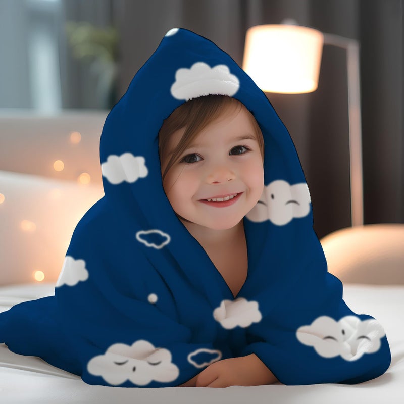 1ST STEP New Born Baby Blanket All Season Printed Single Super Soft Wrapper Sheet for AC Room for Baby Boys, Baby Girls, Babies (Cloud, 100 X 140 cms) - Image 1