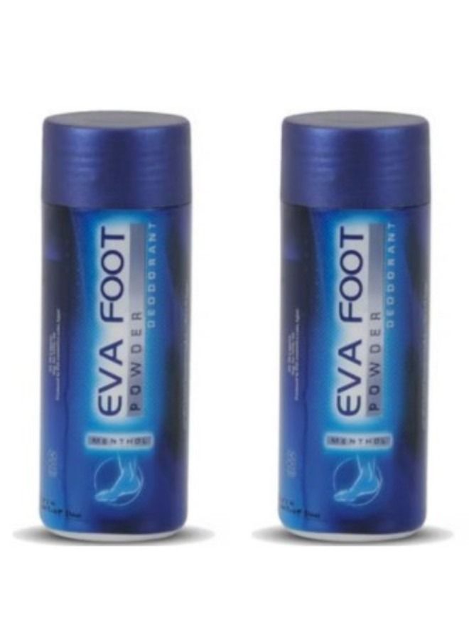 Eva 2-Piece set Foot Powder Deodorant With Menthol 2X50g  - Image 1