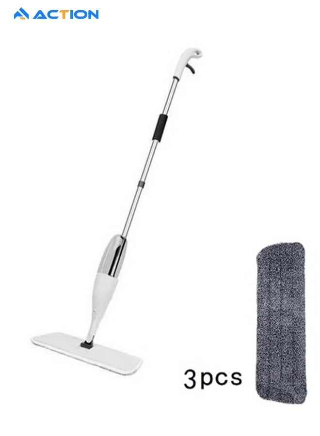 أكشن ممسحة رش الماء الفاخرة مع بخاخة دوارة 360 درجة، ممسحة محمولة قابلة للغسل، أدوات تنظيف الأرضيات المنزلية - Image 1
