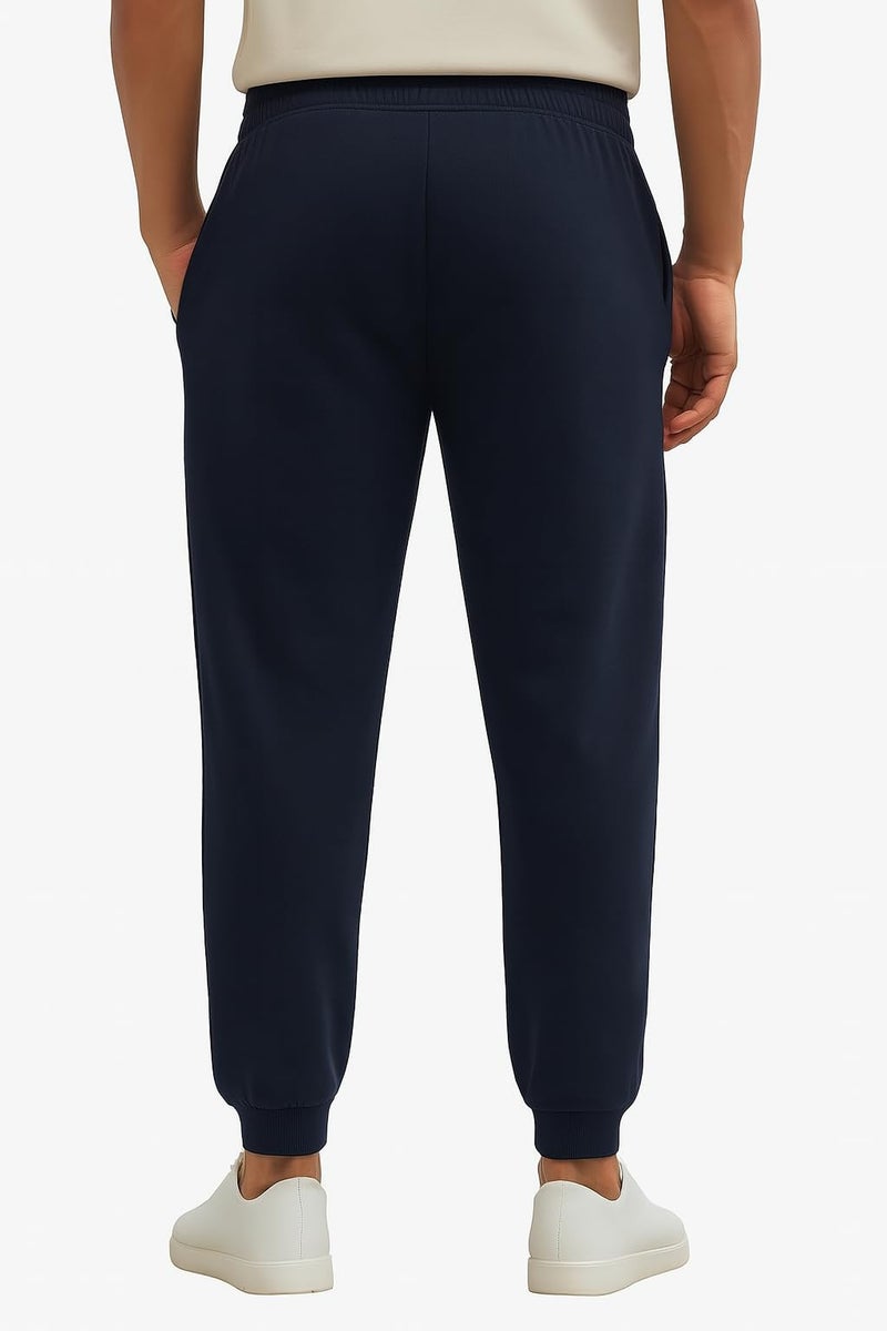 Veirdo® 100% Pure Cotton Regular Fit Navy Mid Rise 2 Pocket Trackpants with Pocket for Men & Boys (VD_TRK_OS_NVY_XL) - Image 3