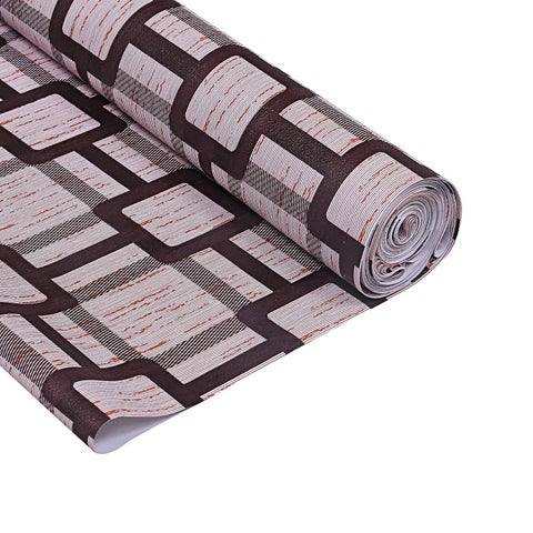 Home Ark 5 Meter Rectangular Long Shelf Protector for WardrobeSheet RollMat for DrawerLiners for Kitchen Shelves Shelf Roll for CupboardAlmirahAnti Slip and Waterproof Brown Box_050124A