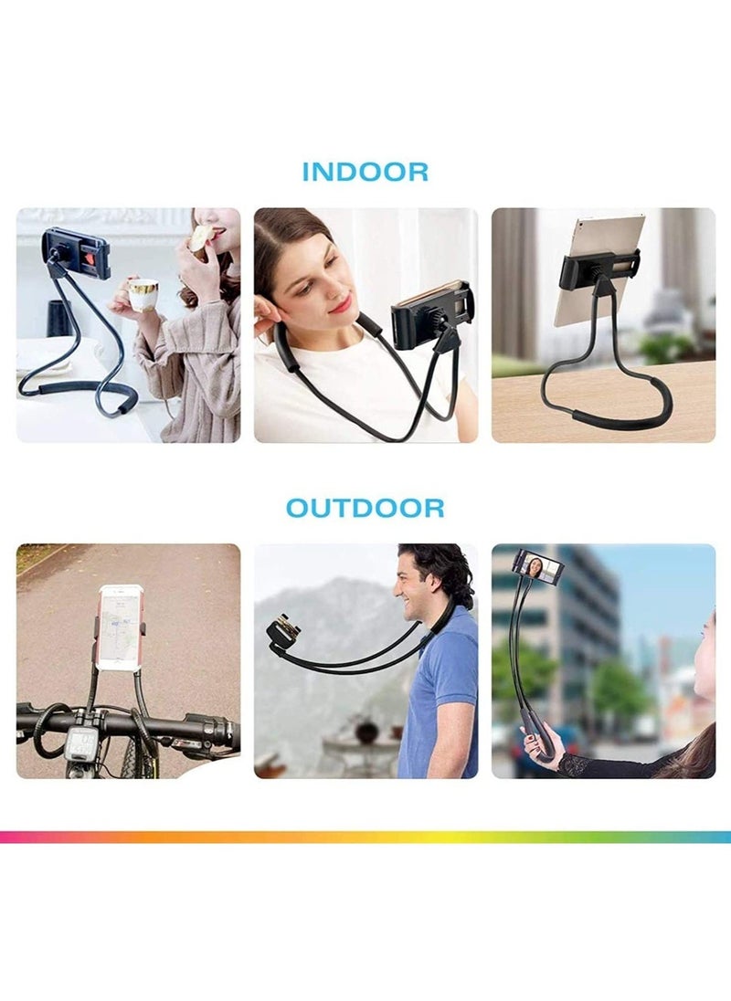 ELTRAZONE - Lazy Hang Neck Phone Support Holder, Multi-function Creative Mobile Holder Desktop Bed Car Bracket Stand - Image 1