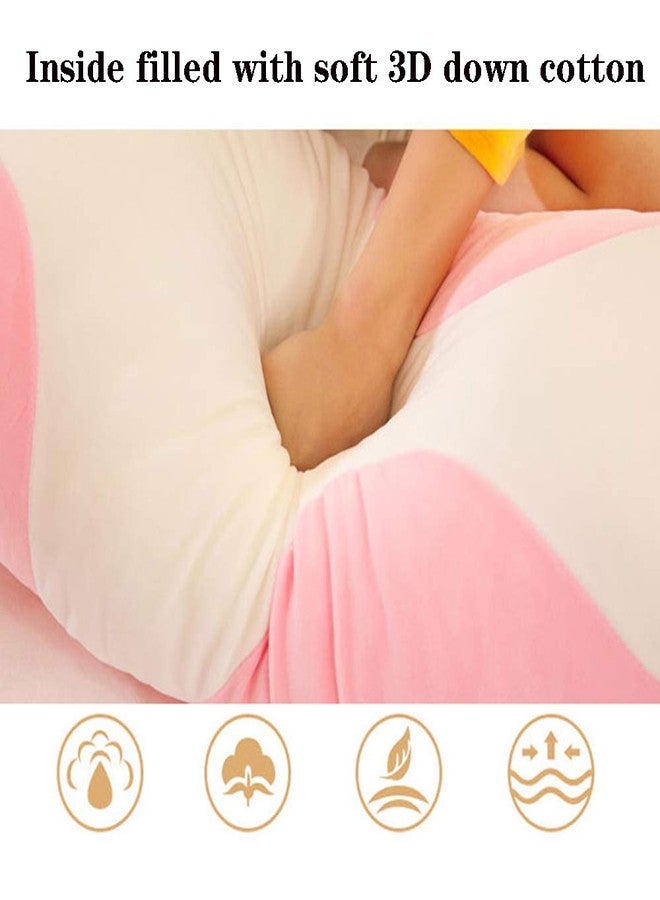 shangman Lovely Plush Cat Doll Cute Cartoon Soft Stuffed Kitten Long Throw Sleeping Pillow Doll Toy Gift for Kids Girlfriend Multiple Size (Pink,50cm/19.6in) - Image 2