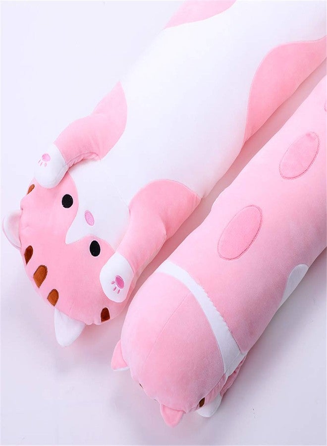 shangman Lovely Plush Cat Doll Cute Cartoon Soft Stuffed Kitten Long Throw Sleeping Pillow Doll Toy Gift for Kids Girlfriend Multiple Size (Pink,50cm/19.6in) - Image 3