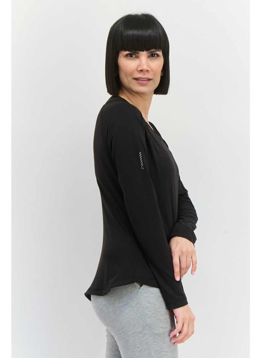 PUMA Women Sportswear Fit Long Sleeves Running Top, Black  - Image 4