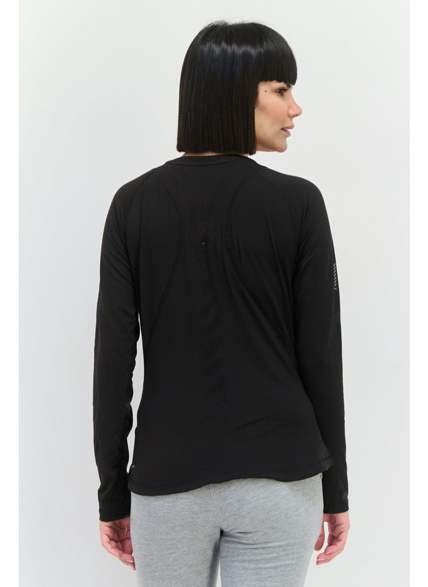 PUMA Women Sportswear Fit Long Sleeves Running Top, Black  - Image 2
