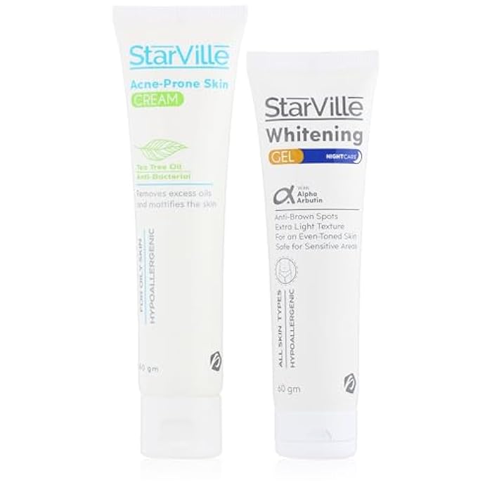 Starville whitening Gel & Starville Acne Cream 60gm - Image 1