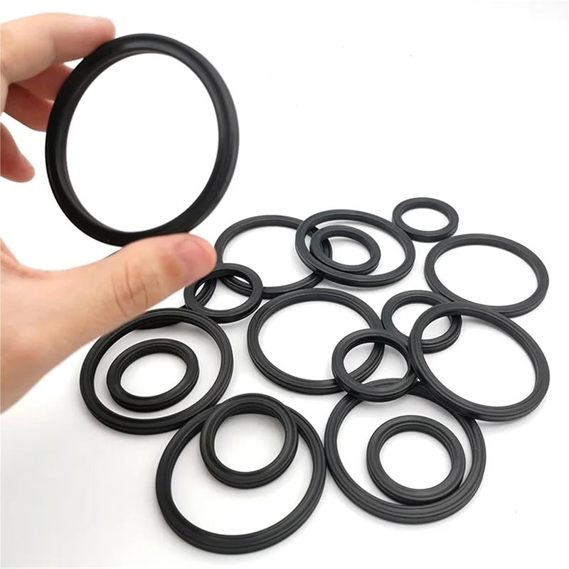 CS 3.53mm,Black NBR X-Ring,Four Lip Seal Ring,Nitrile Rubber,for Hydraulic Cylinders,Piston rods.Inner Diameter4.34-456.06mm(24.99x3.53(10pcs)) - Image 2