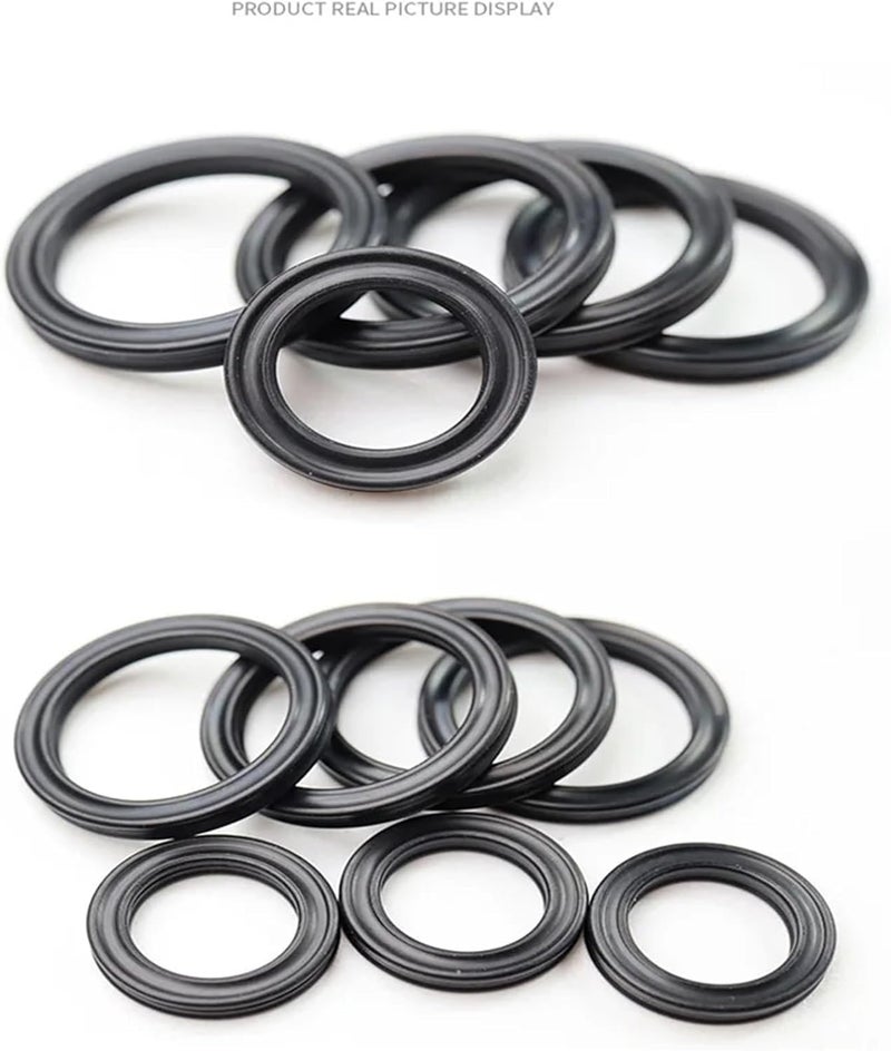 CS 3.53mm,Black NBR X-Ring,Four Lip Seal Ring,Nitrile Rubber,for Hydraulic Cylinders,Piston rods.Inner Diameter4.34-456.06mm(24.99x3.53(10pcs)) - Image 4