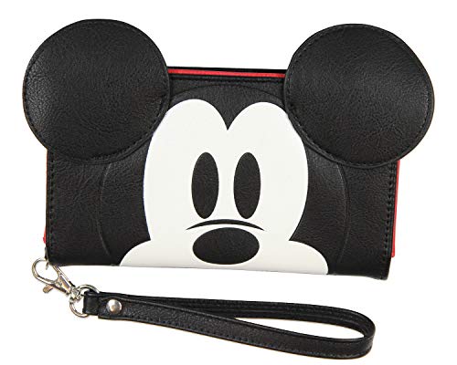 Bioworld Disney Mickey Mouse Ears 90 Years True Original 3D Cell Phone Wristlet Wallet - Image 1