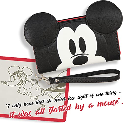 Bioworld Disney Mickey Mouse Ears 90 Years True Original 3D Cell Phone Wristlet Wallet - Image 4
