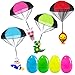 Dokeawo Easter Basket Stuffers Essentials for Teens Kids Easter Egg Fillers 4Pcs Prefilled Easter Eggs with Parachute Toys for Girls Boys Egg Hunt Prizes Party Favors Classroom Treasure Box Prizes Gifts - Image 2
