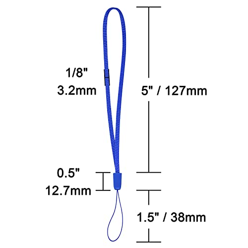 Wisdompro حزام معصم يدوي من ويسدوم برو 10 حزمة، حزام معصم قصير ملون بطول 7 بوصات لذواكر USB، المفاتيح، سلسلة المفاتيح، بطاقات الهوية، بطاقات الاسم، حامل البطاقات - ألوان متنوعة - Image 4