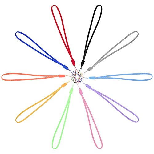 Wisdompro حزام معصم يدوي من ويسدوم برو 10 حزمة، حزام معصم قصير ملون بطول 7 بوصات لذواكر USB، المفاتيح، سلسلة المفاتيح، بطاقات الهوية، بطاقات الاسم، حامل البطاقات - ألوان متنوعة - Image 5