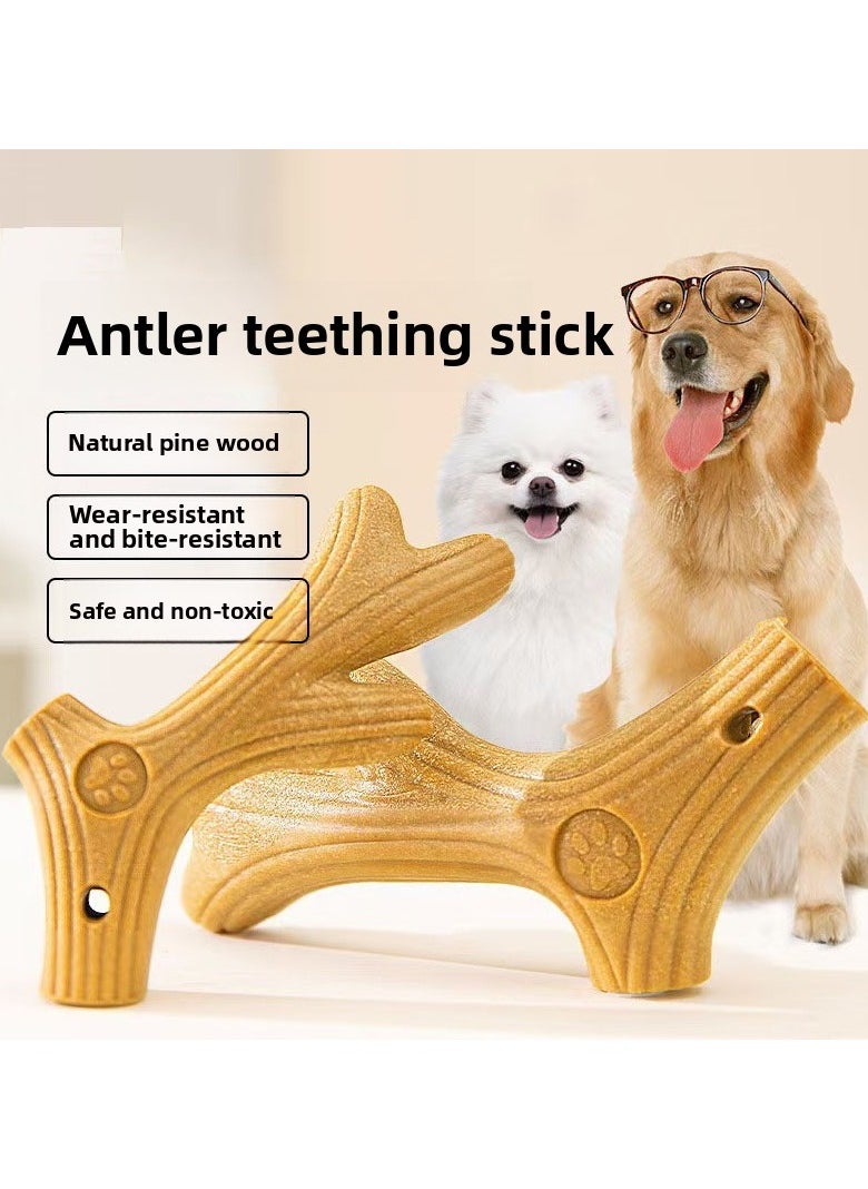 Must - have  Antler - bone Dog Chew Stick - Exclusive for Large Dogs like Golden Retrievers, Border Collies and Puppies - Self - entertaining, Boredom - relieving and Teeth - cleaning
