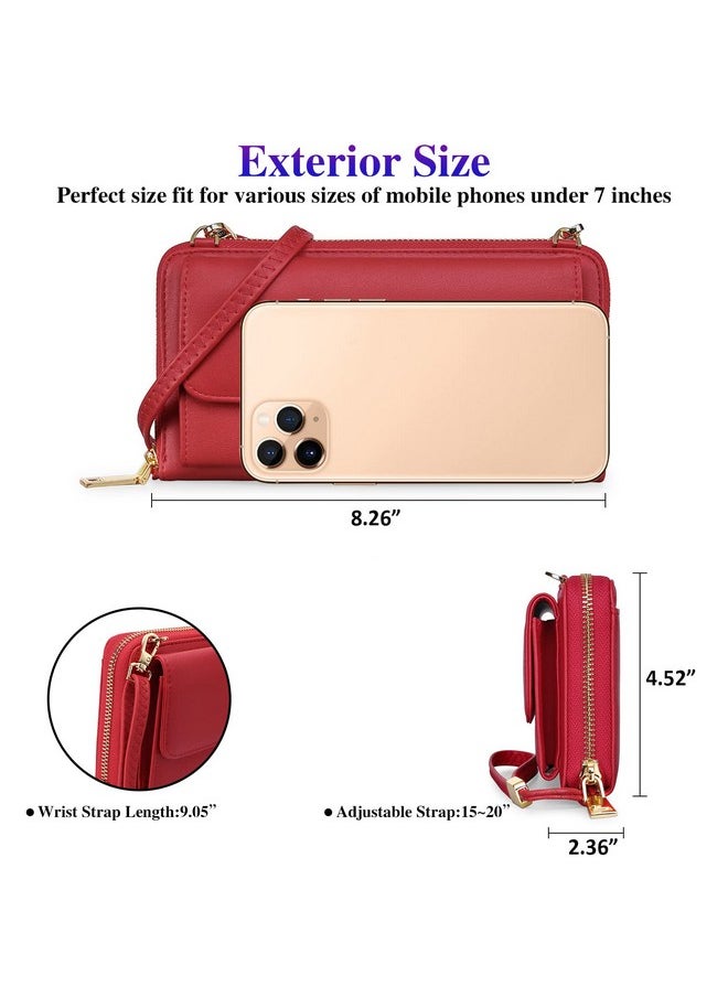 FALAN MULE - Rfid Womens Wallet Purse Wristlet Pu Leather Crossbody Clutch With 2 Straps - Image 1