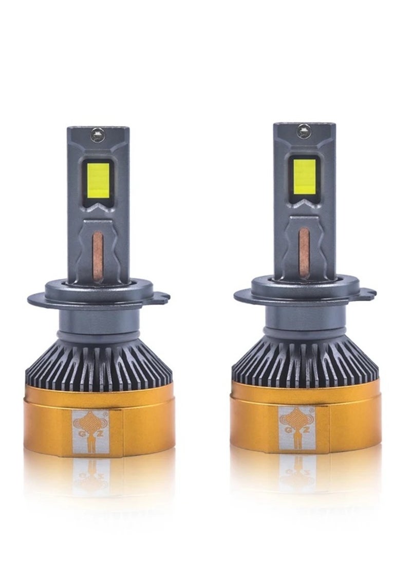 gz auto GZ AUTO LED Headlight Bulbs 6500K Super Bright LED Bulb High Low Dual Beam Halogen Replacement LED Headlights Conversion Kit, Pack of 2 | For Universal Cars | Campus System | 1 Year Replacement Warranty  - Image 1