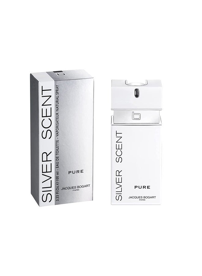 Jacques Bogart Silver Scent Cologne, Pure, 3.3 Ounce