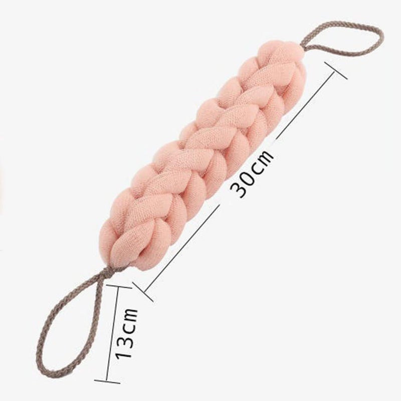 KIRA Mesh Bath Belt Long Bath Loofah Stretchable Braided Mesh Exfoliating Back Scrubber Body Shower Sponge -Random Colors Value Pack best for Men and Women (Pack of 2) - Image 5